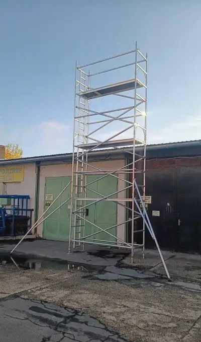 Pojízdné hliníkové lešení Klasiko ,pracovní výška 8,2m