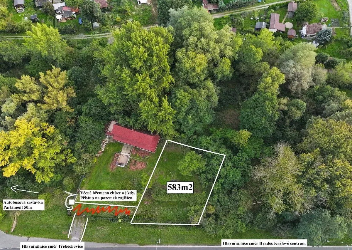 Stavební pozemek 583 m² – Hradec Králové