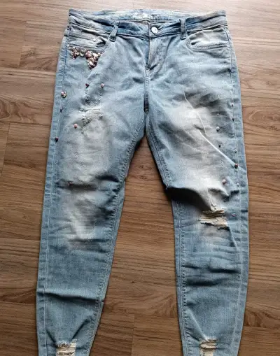 Džíny s kamínky vel.42