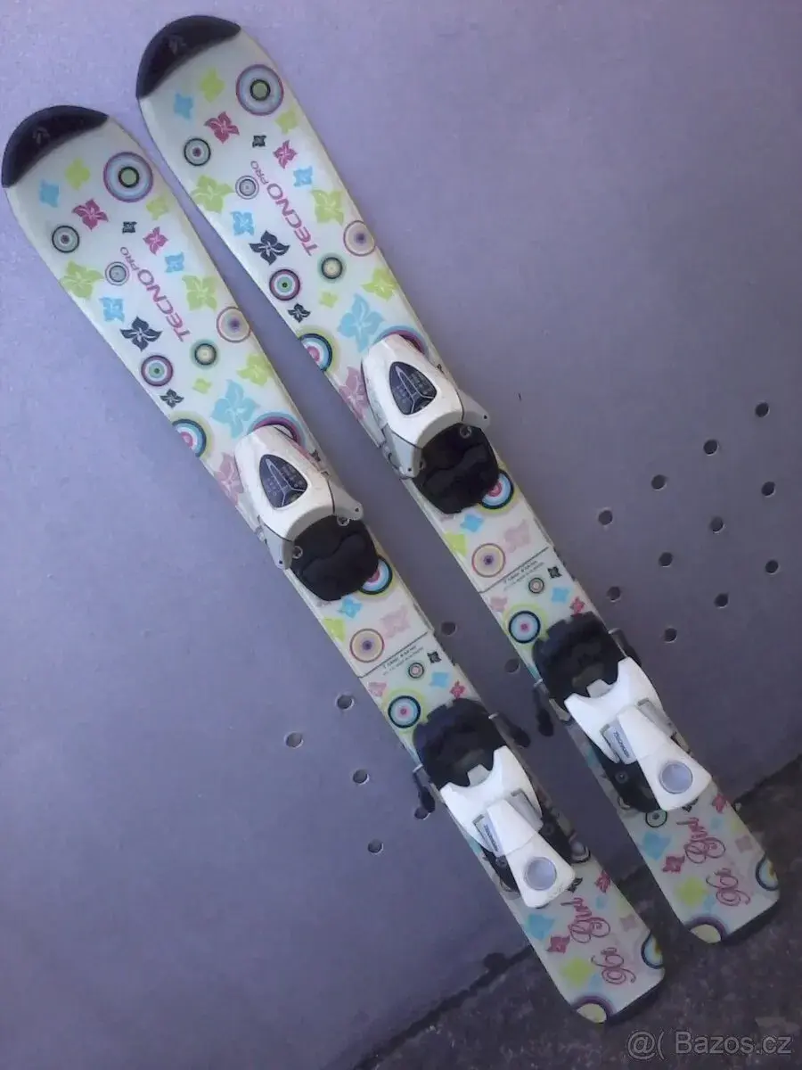 Dětské dívčí lyže Tecno pro 80cm.
