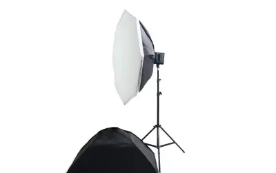 Bi-Color Studiové světlo 100W se stativem a 2 softboxy