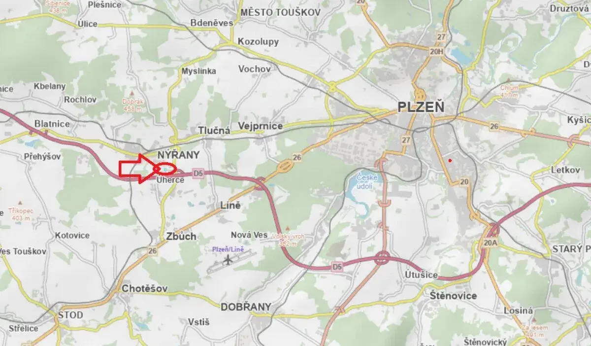 Prodej lesního pozemku k.ú. Nýřany