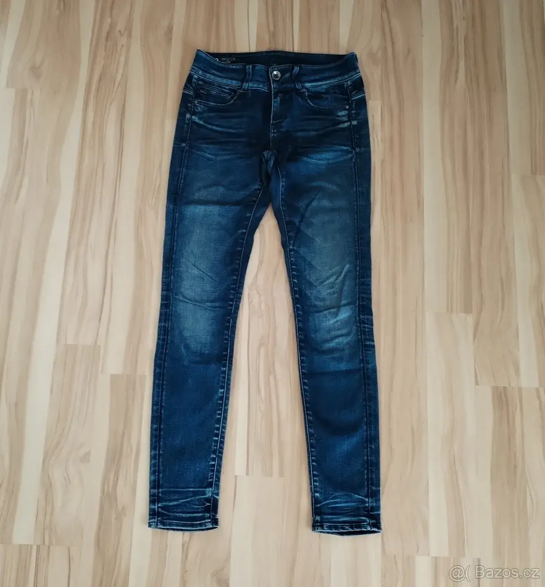 Modré dámské bokové rifle G-Star Raw 27-28/32 S
