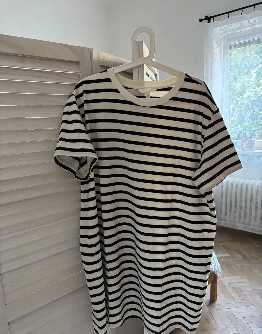 Nové pruhované šaty H&M, XL