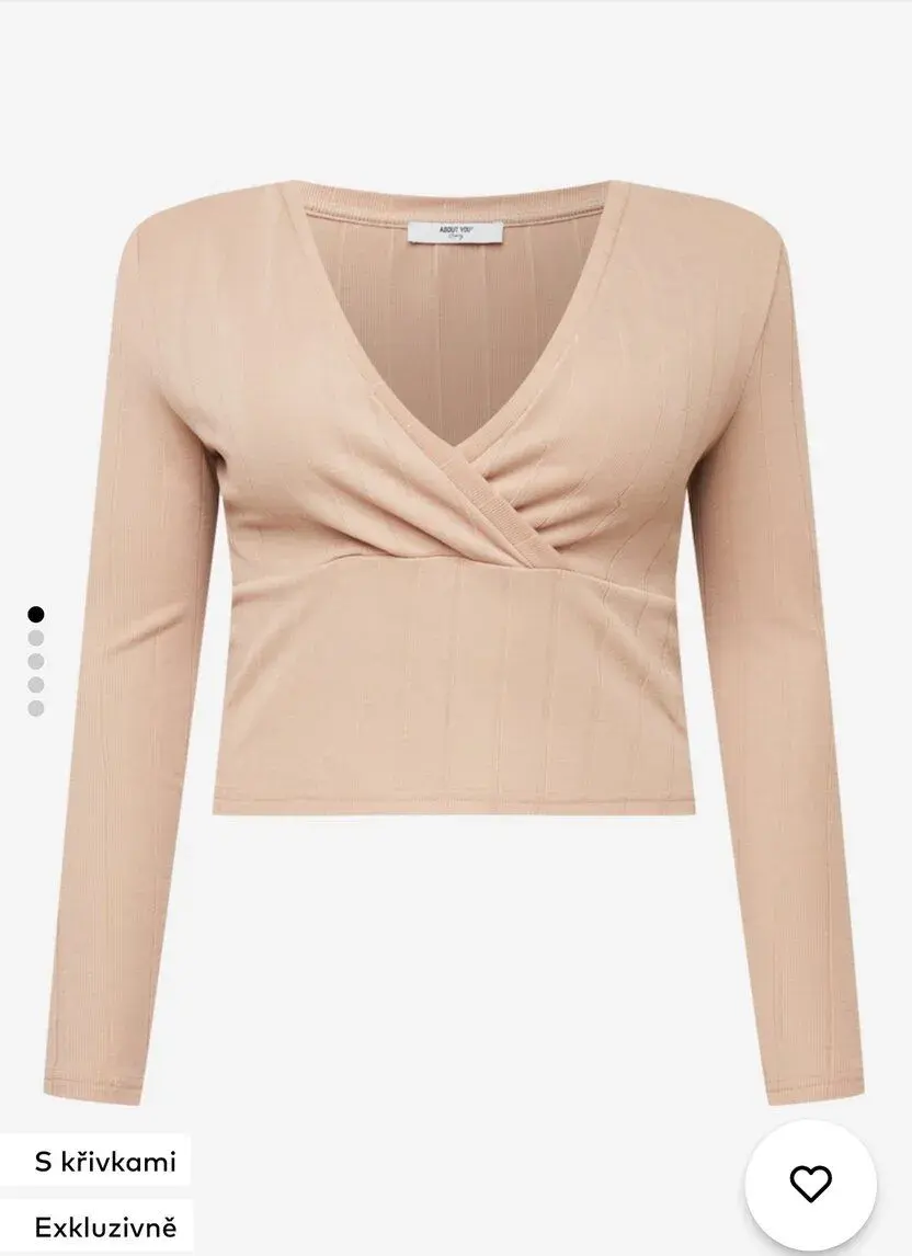 Crop top - vel. 48 - béžová