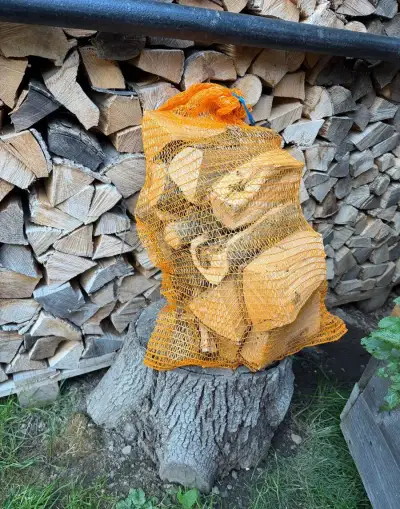 Suché tvrdé palivové dřevo pytlované 15 litrů