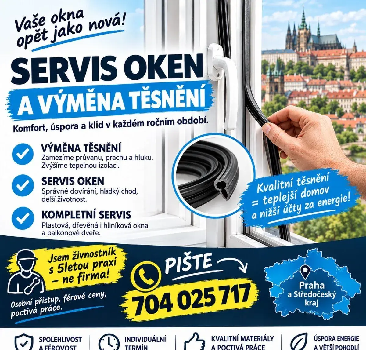 Servis oken a dveří