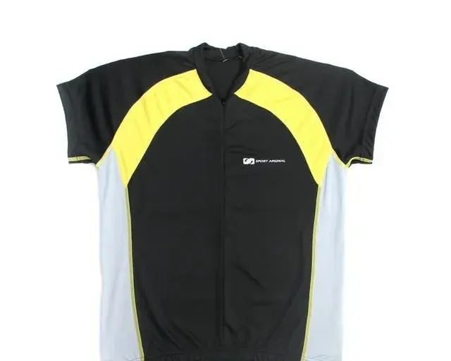 Černo-žlutý dámský cyklistický dres vel. M