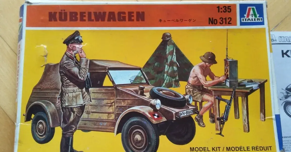 Starší stavebnice od Italeri VW Kübelvagen 1:35