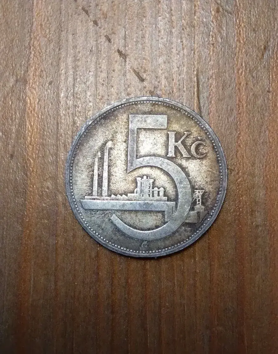 5 Kč 1929, stříbro