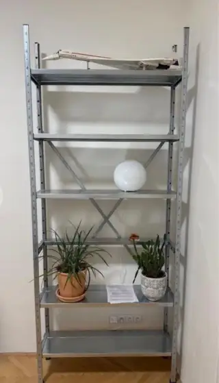 Kovový regál 205x32x104CM ZA ODVOZ