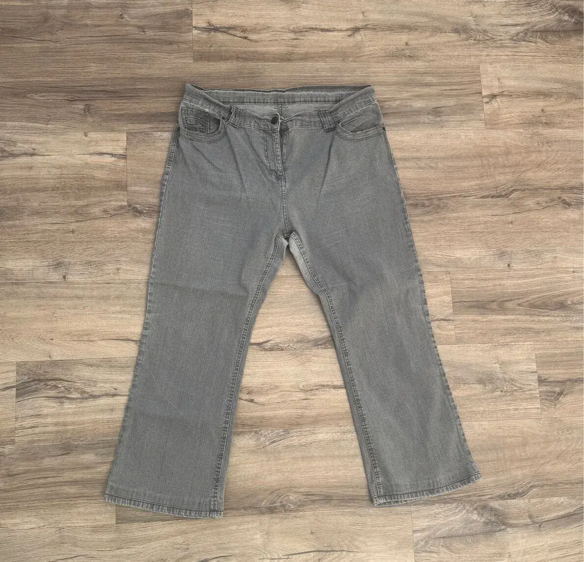 Šedé džíny Marks & Spencer (vel. 48 / UK 20)