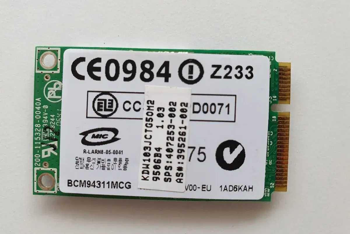 Wi-Fi karta Broadcom BCM94311MCG – mini PCIe