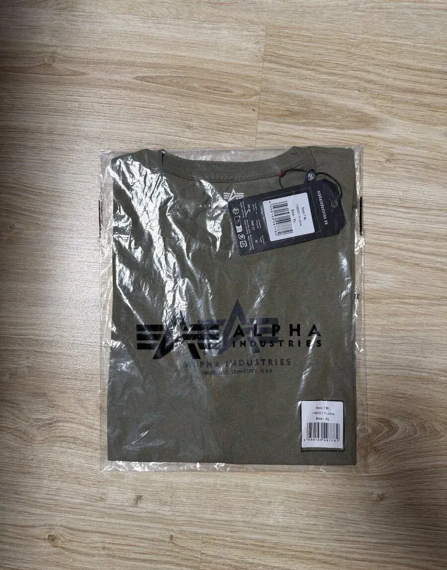 nové tričko Alpha Industries Basic T, vel. XL khaki