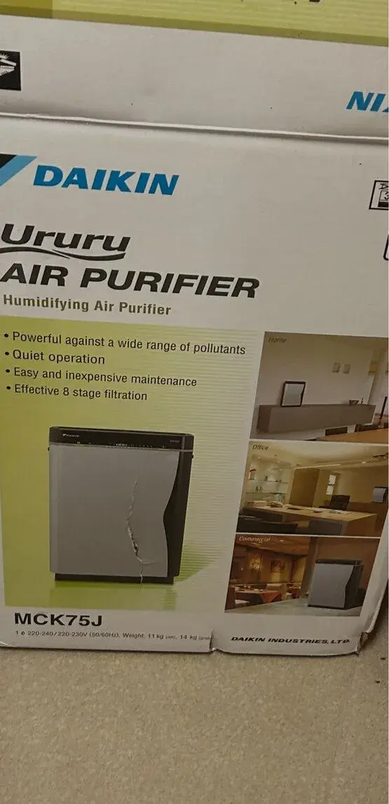 Čistička vzduchu Daikin se zvlhcovanim MCK75 J - top stav