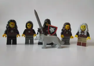 Lego figurky Wolfpack vlčí smečka a Mistr+vlk 27.serie