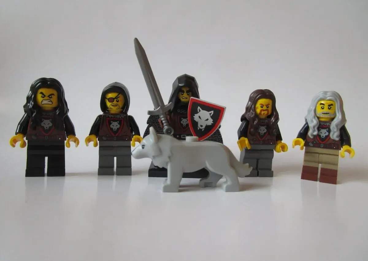 Lego figurky Wolfpack vlčí smečka a Mistr+vlk 27.serie