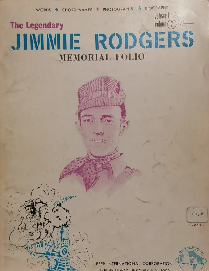 Zpěvníky Jimmie Rodgers 1 a 2 - originál USA
