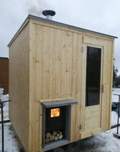 Finská venkovní sauna pro 4-6 os. Domek