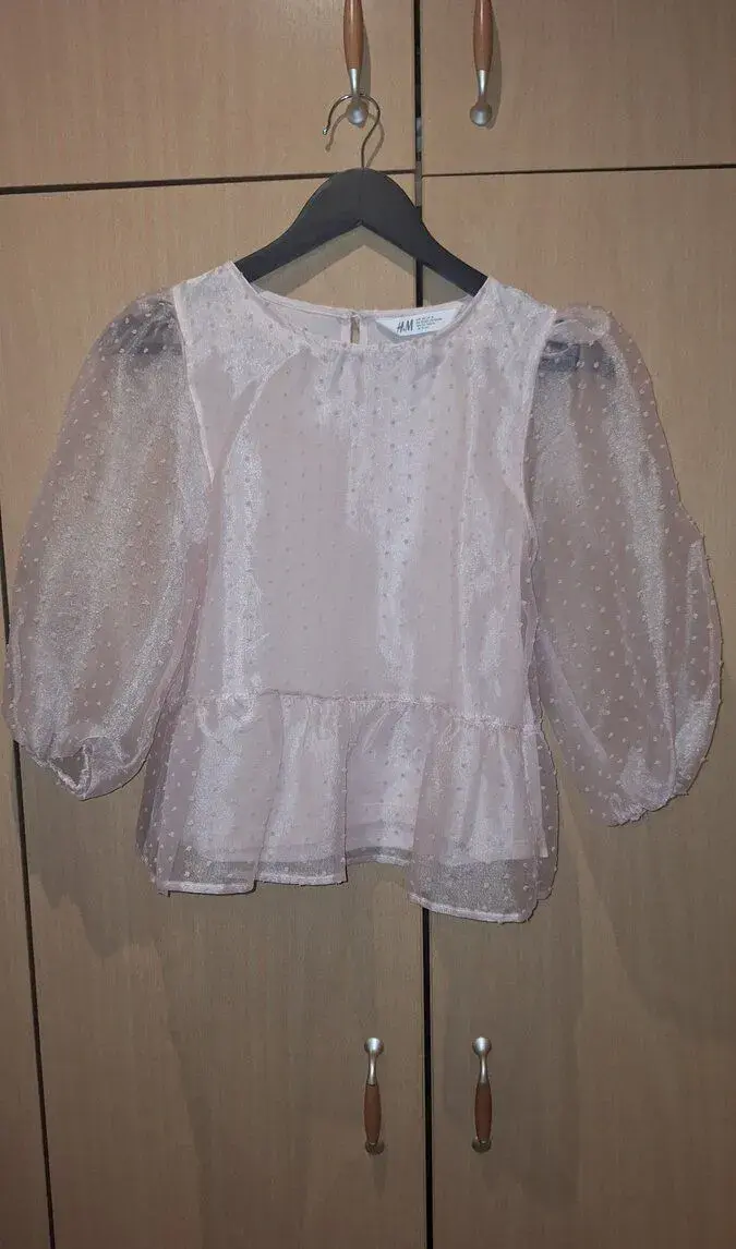 Růžová halenka H&M na 13-14L vel.164