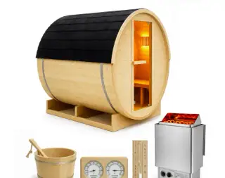 sudová sauna pro 2-4 osoby ,200 x 150cm + kamna el. 9 kw
