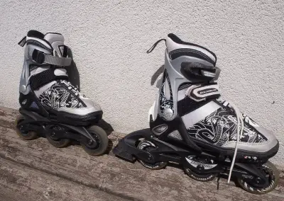 Inline brusle Rollerblade – šedo černé