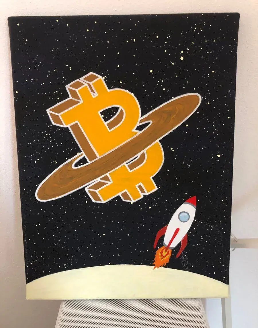 Obraz, plátno,BTC, 30x40