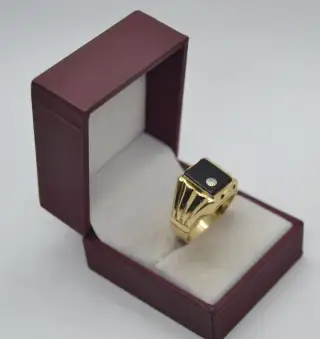 Zlatý prsten pánský 14k 585/1000