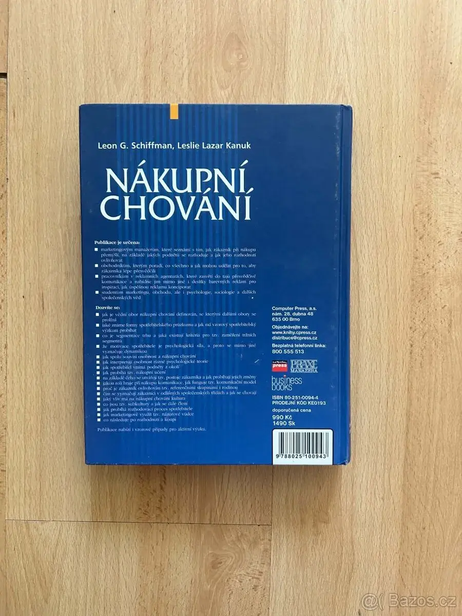 Kniha Nákupní chování - Schiffman, Kanuk (Computer Press)