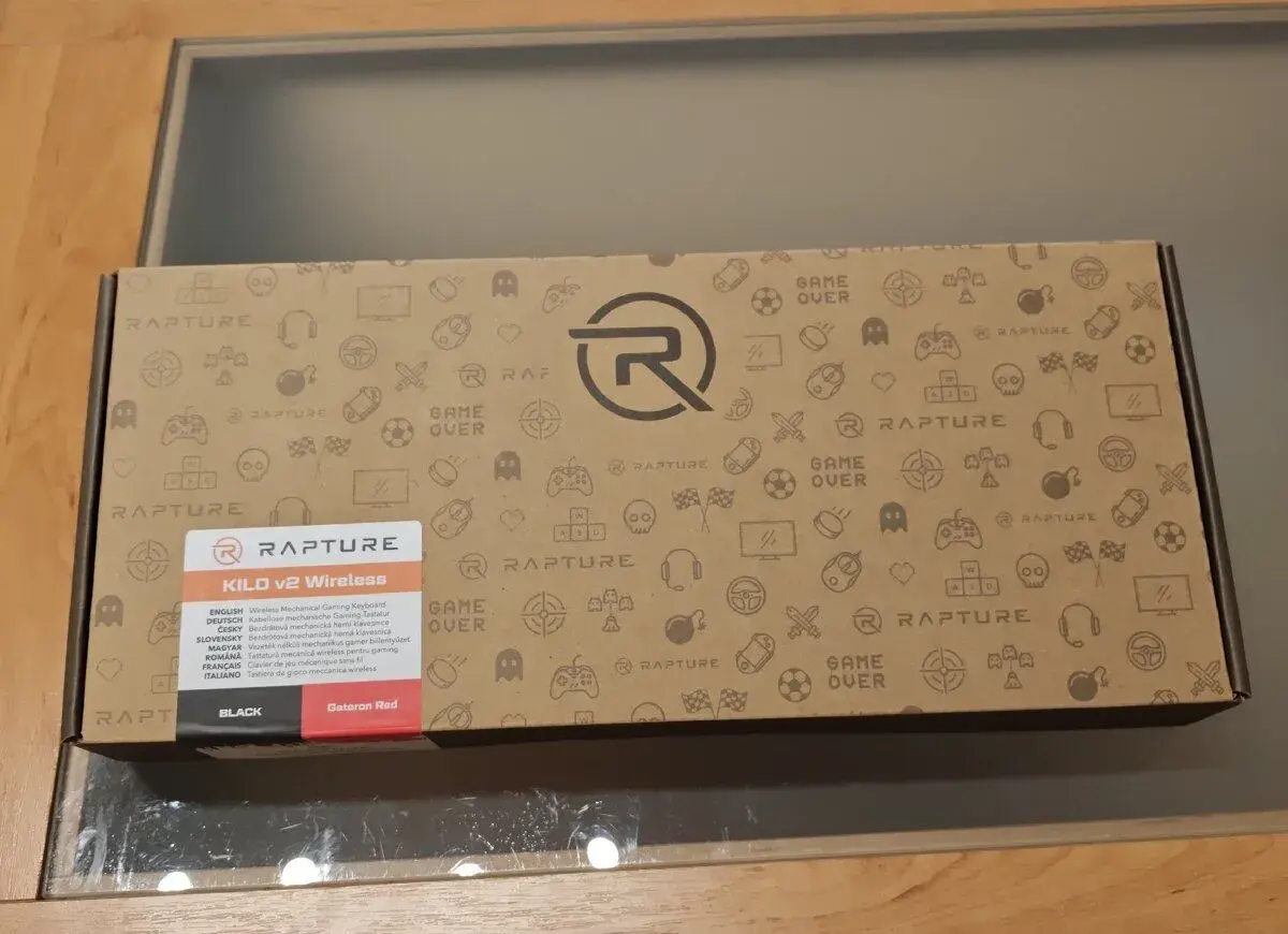 Herní klávesnice Rapture KILO V2 wireless černá