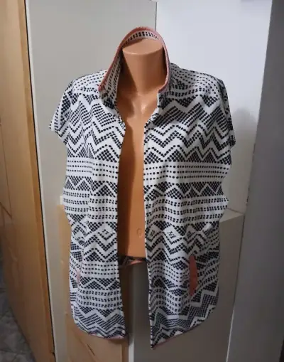 Dámská fleece vesta bez zapínání Tchibo vel. uni