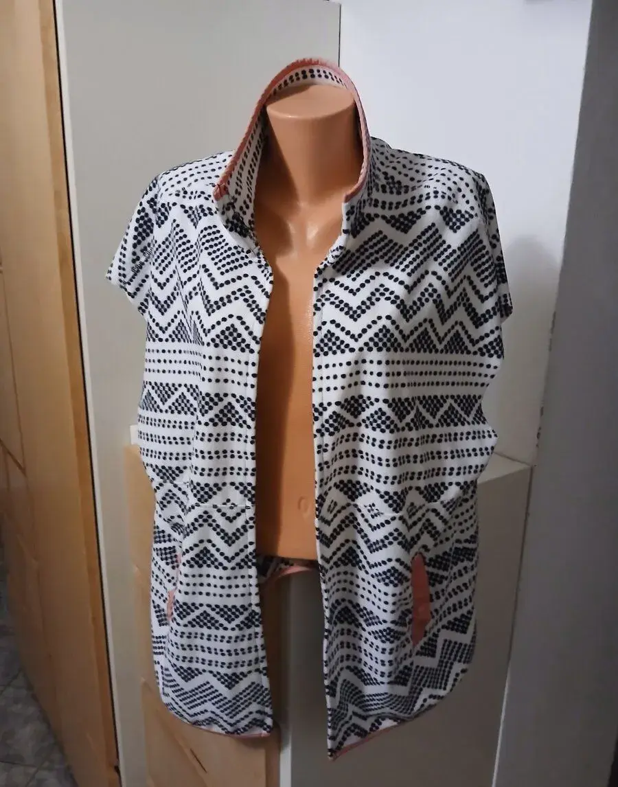Dámská fleece vesta bez zapínání Tchibo vel. uni