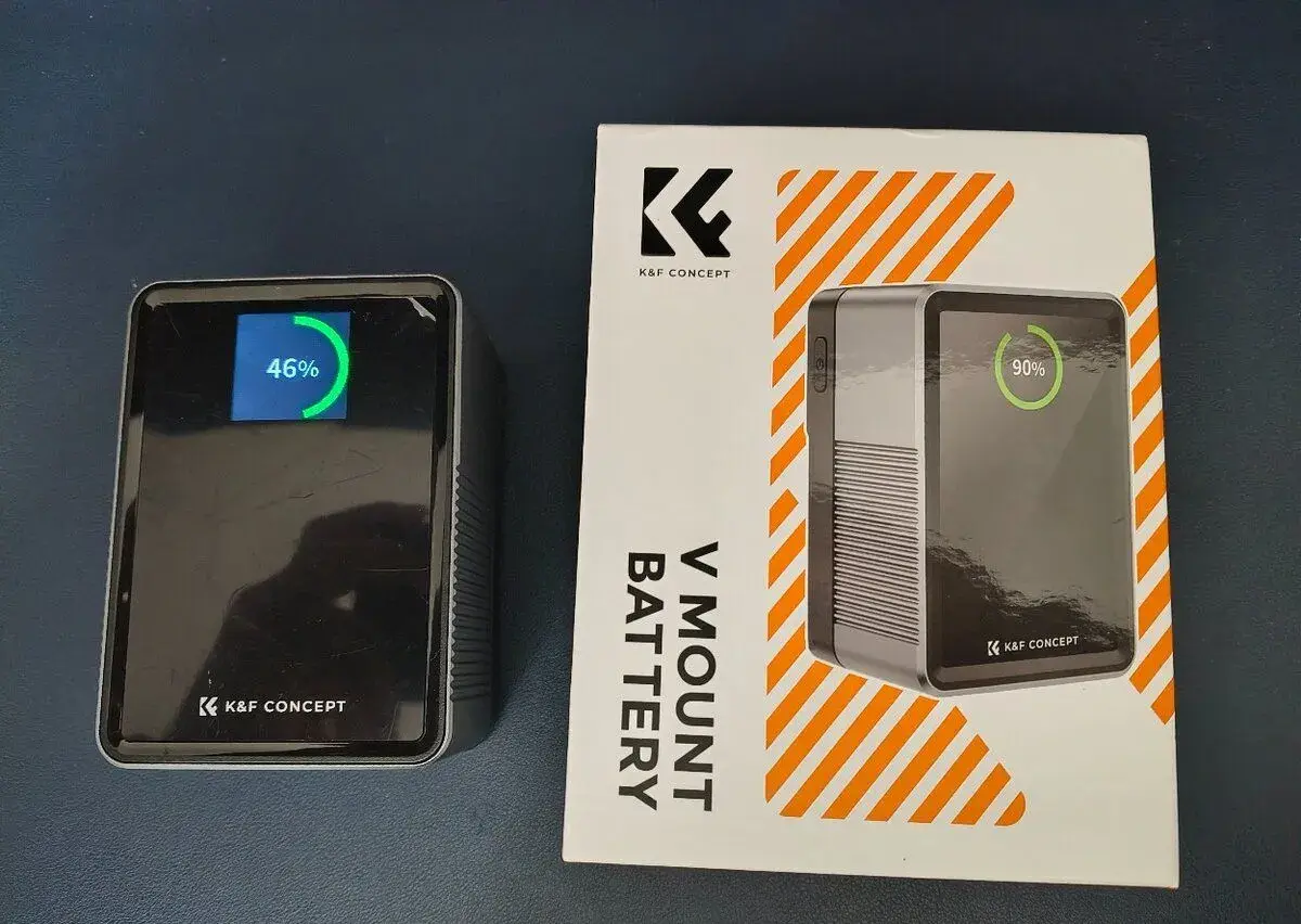 K&F Concept 99Wh V-Mount Battery 6700 mAh - Silver