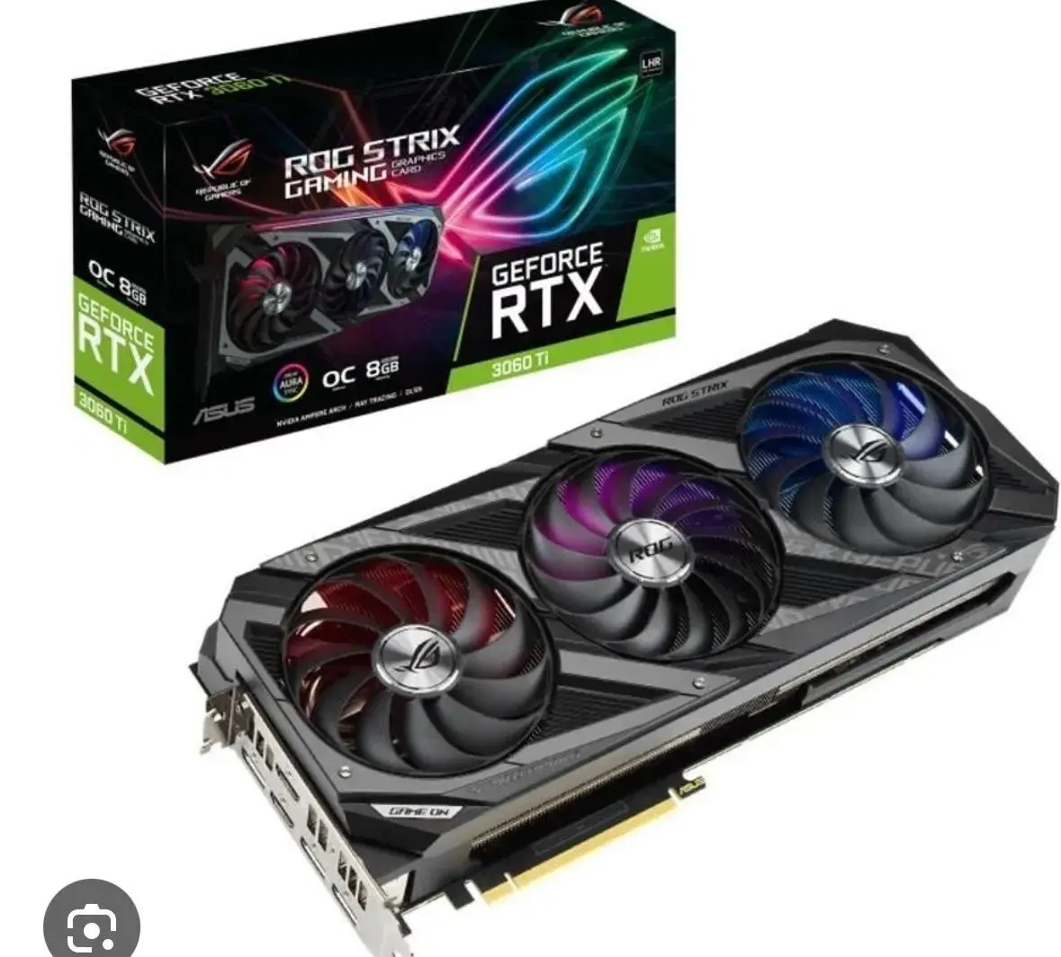ASUS ROG STRIX RTX 3060 Ti OC 8GB – perfektní stav