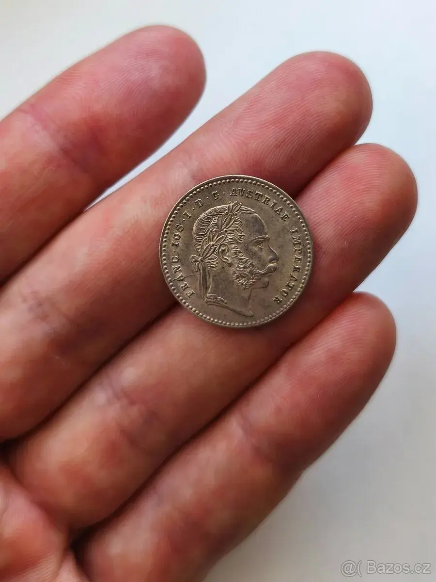 20 Krejcar 1872 RR F.J.I., UNC