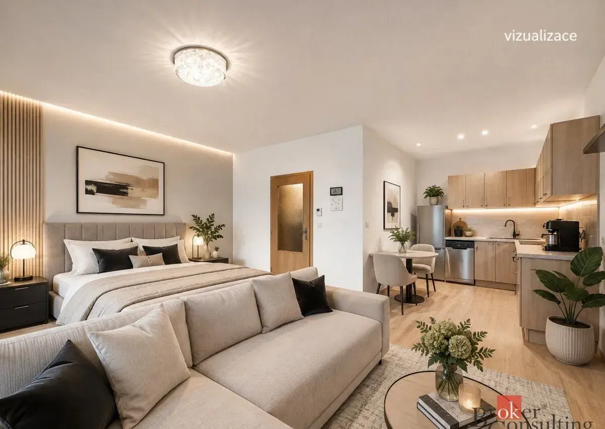 Prodej, byty/1+kk, 40 m2, Holzova 2846/23, Líšeň, 62800 Brno