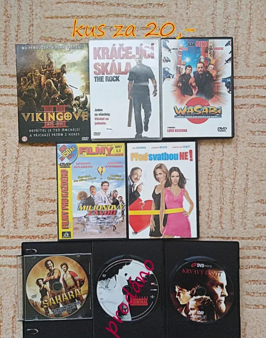 Různé originální DVD,CD