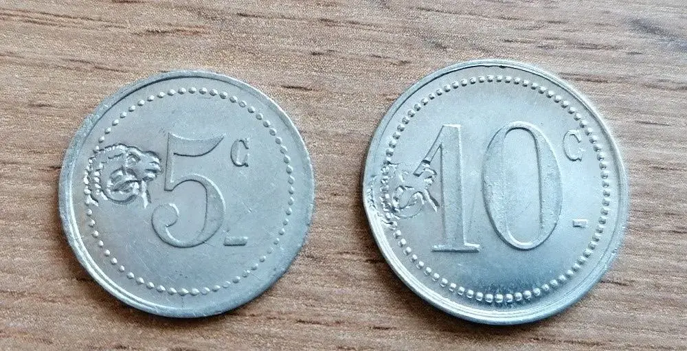 Kontramarky Francie 1914-1924 nouzové mince s kontramarkami