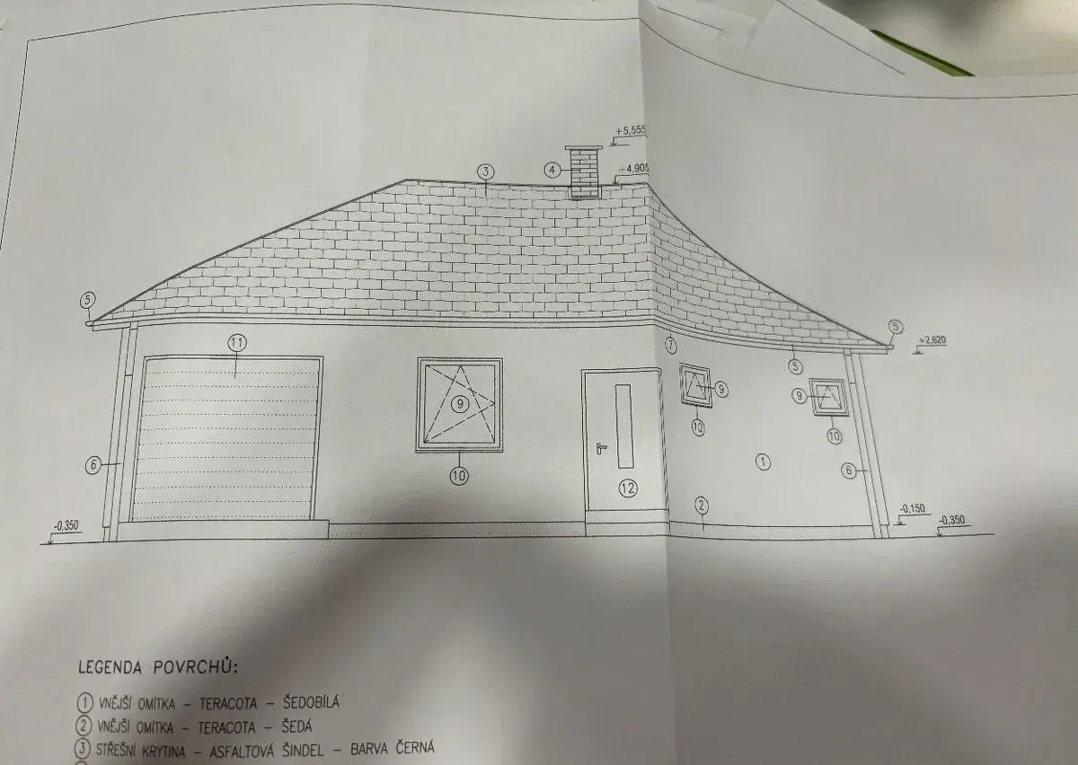 Projekt na bungalov - obytná plocha 73,72 m2
