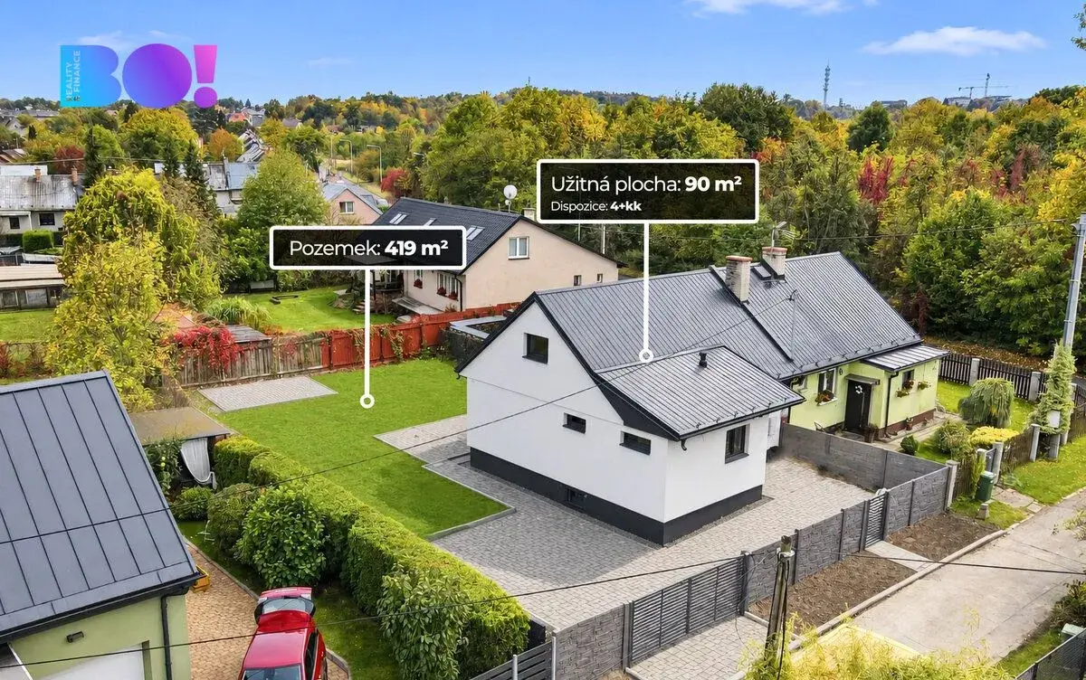 Kompletně zrekonstruovaný finský dům 4+kk, 90 m2 se zahradou