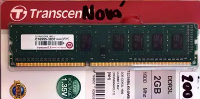 Transcend 2GB DDR3L 1600MHz 1.35V - NOVÁ, zabalená