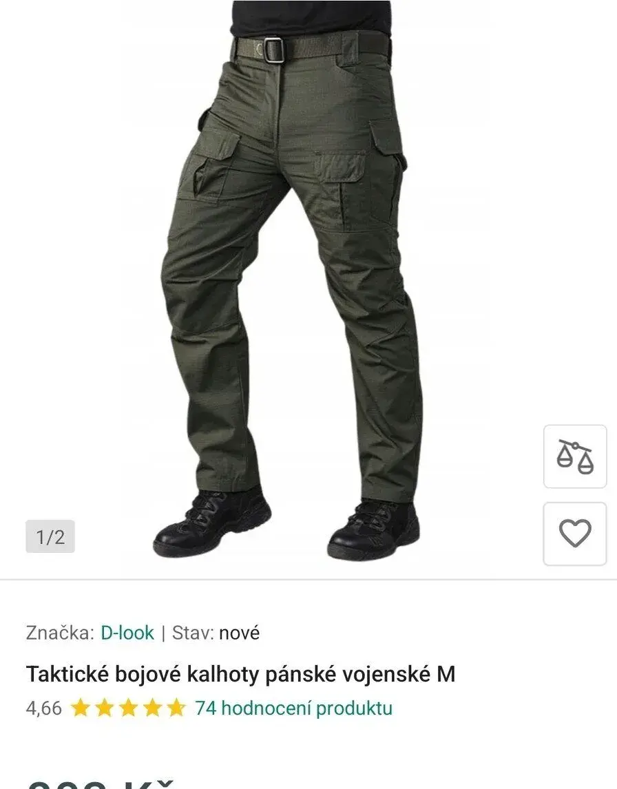 Kalhoty taktické bojové