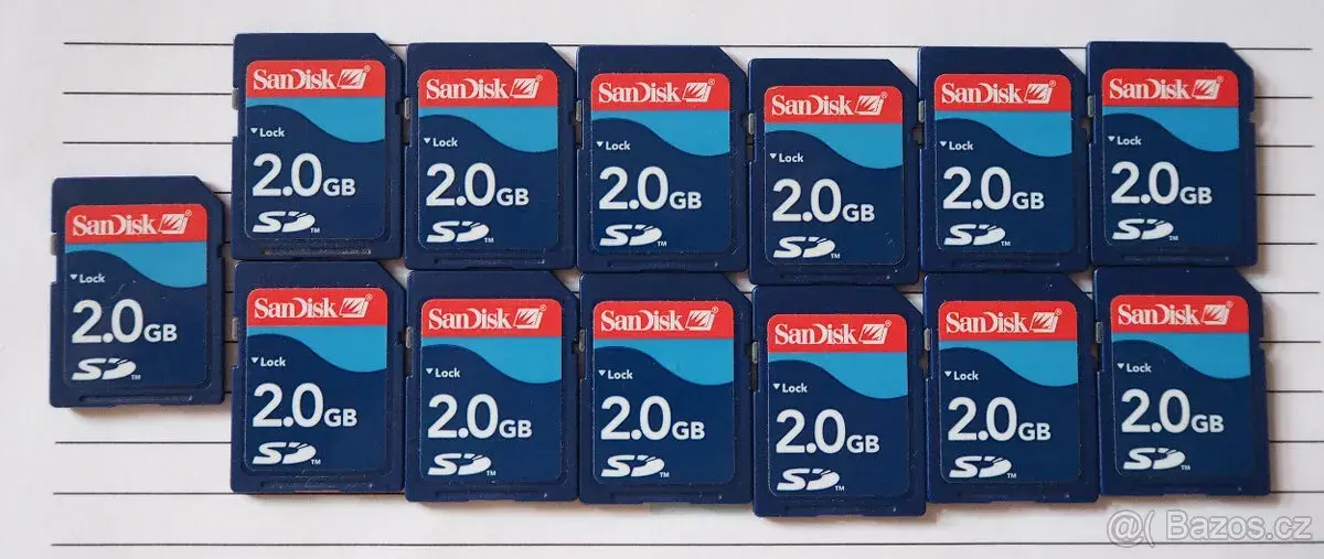 Paměťovou kartu SD 2 GB SanDisk