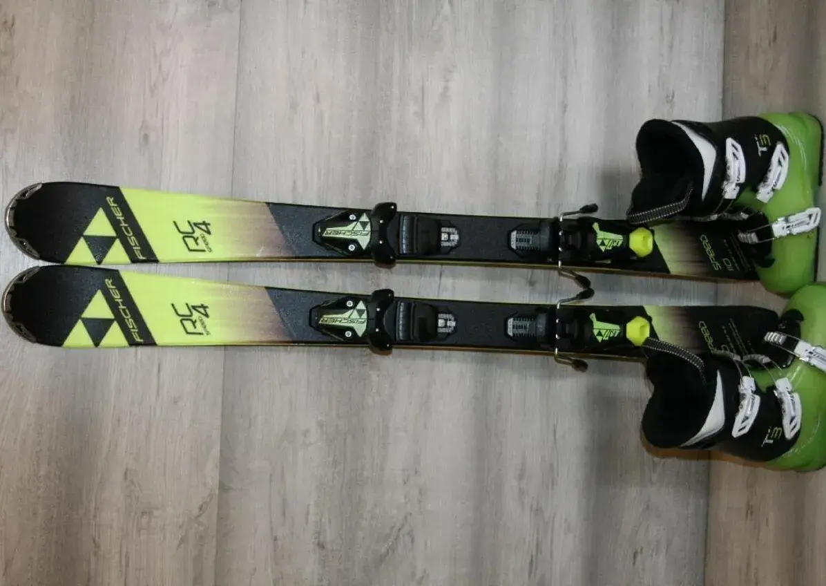 lyže fischer Speed 110 cm , lyžáky salomon