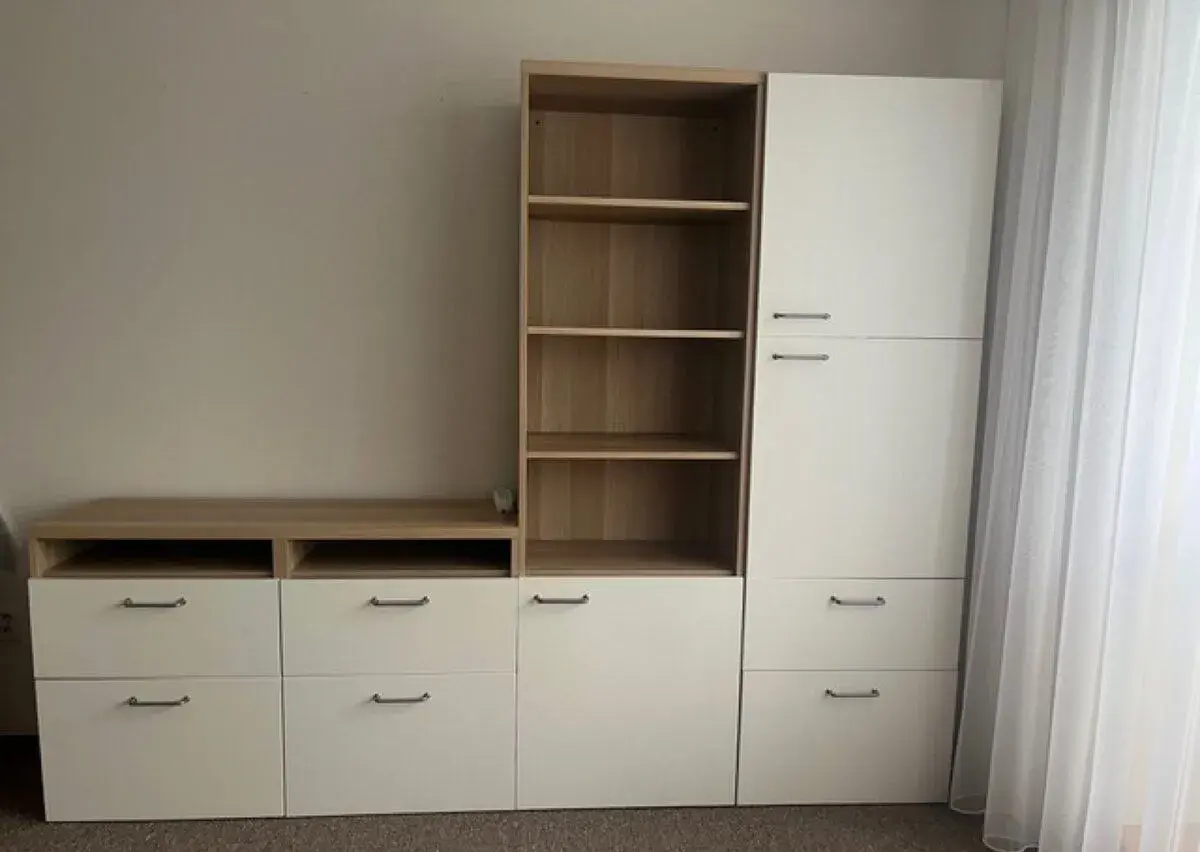 Obyváková sestava skříňky šuplíky systém Besta