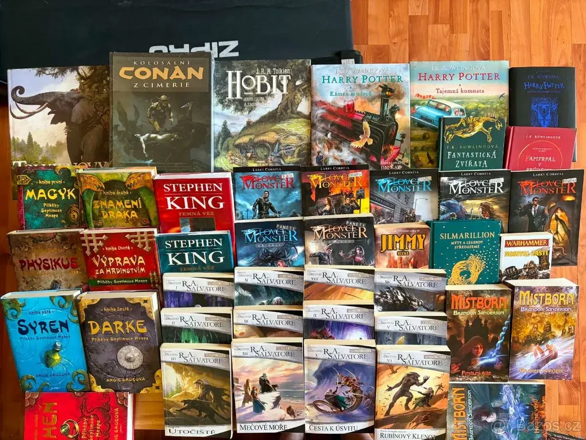 Fantasy, sci-fi, beletrie,učebnice další knihy – velký výběr