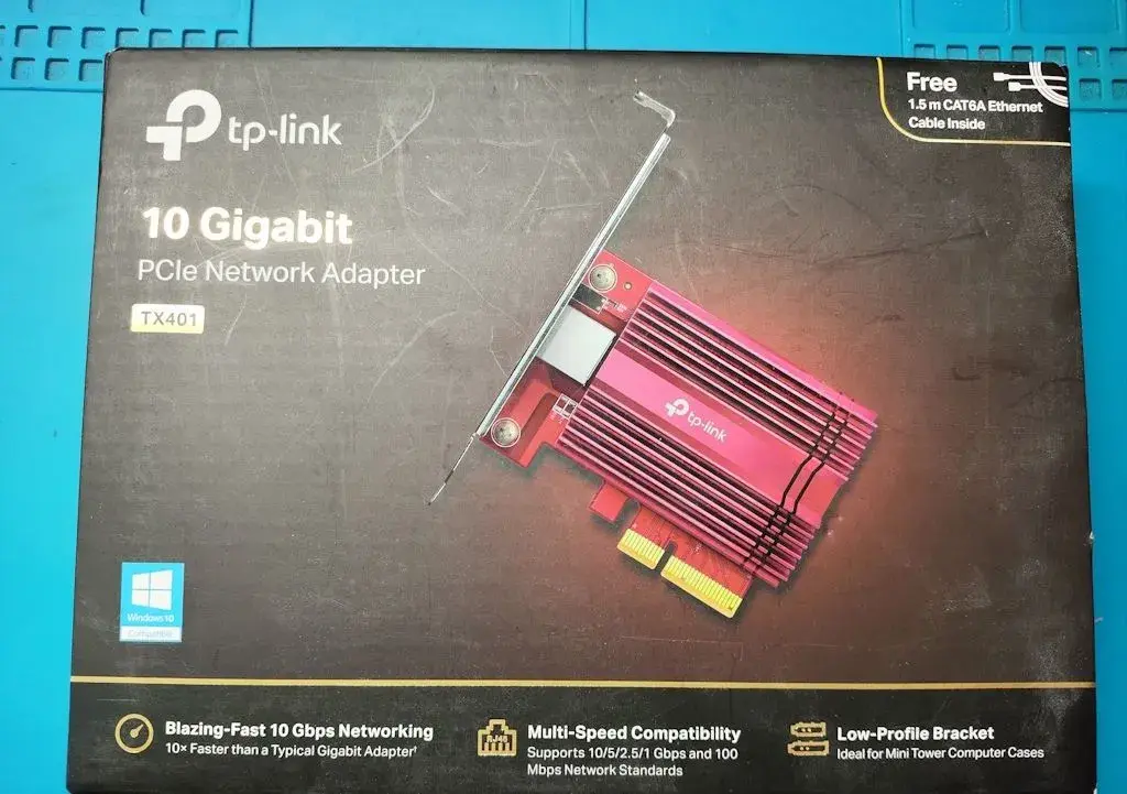 TP-Link TX401 10 Gigabit PCIe síťová karta 10GbE