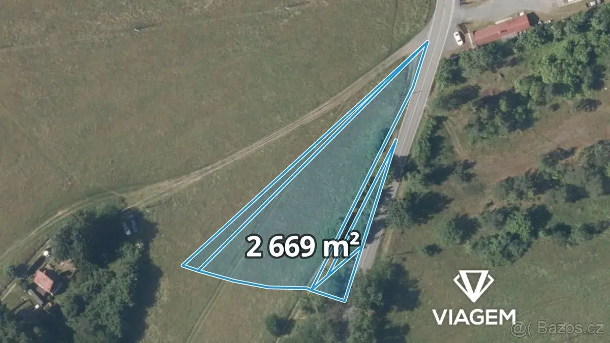 Zahrada 2 669 m², Podíl 25 % o výměře 667 m²