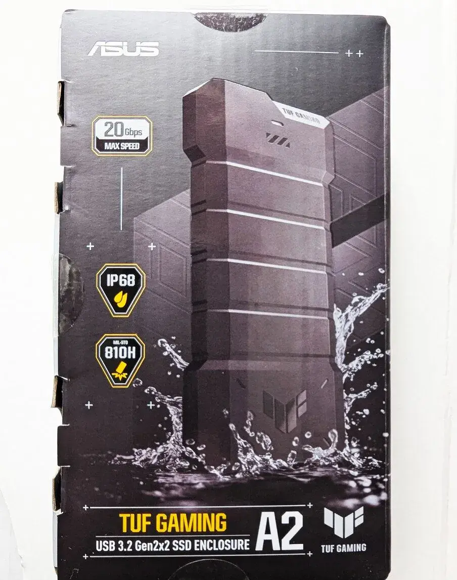 Asus TUF Gaming A2 box na NVMe/M.2 SSD na USB-C 20Gb/s