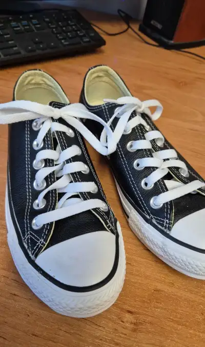 Tenisky Converse Chuck Taylor All Star OX černé kožené EU37